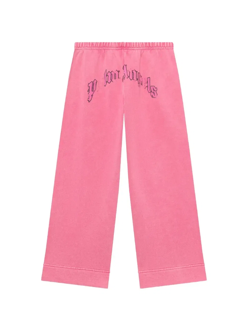 Выцветшие брюки с логотипом Palm Angels Kids, розовый
