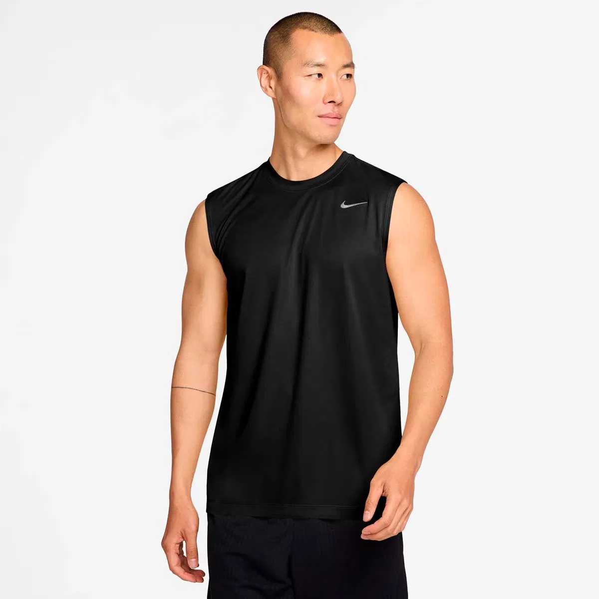 Мужская футболка, M Nk DF Tee Std Slvls Flex, Nike, черный