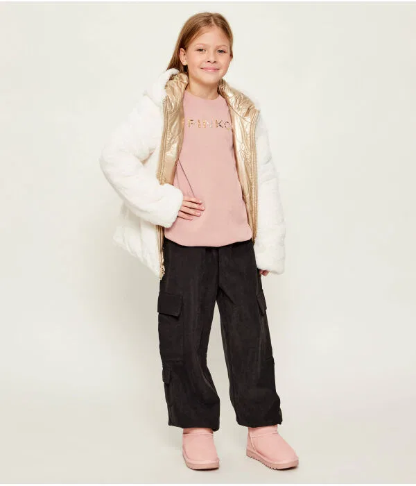 Детская толстовка для девочек Relaxed Fit Pinko Up, Rosa — фото 2