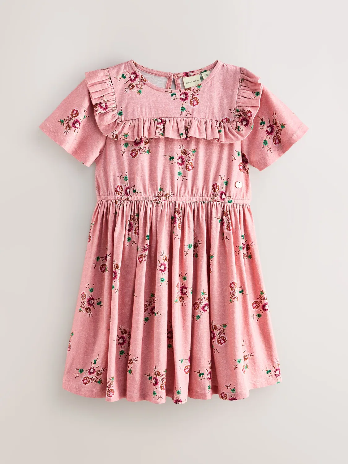 Платье джерси 2 шт. Laura Ashley, розовый/кремовый — фото 3