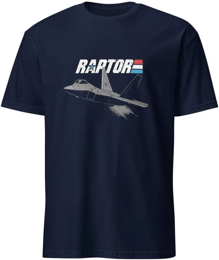 Мужская футболка с принтом F-22 Raptor Generic, Navy