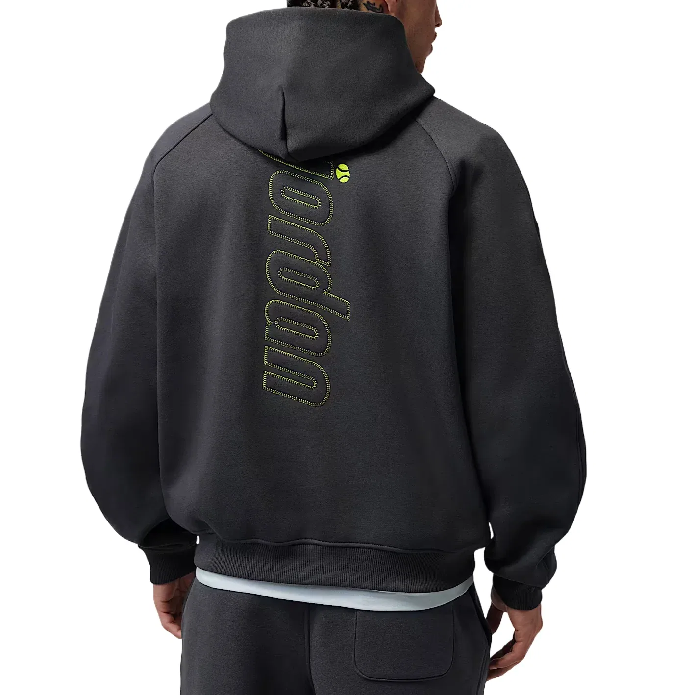Мужское худи Brooklyn Fleece Oversized Hoodie 'Anthracite' Jordan, Anthracite — фото 2