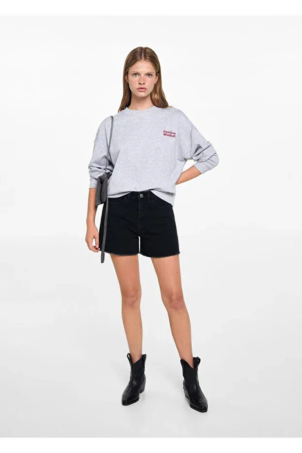 Детские шорты для девочек джинсовые Black Denim Mango
