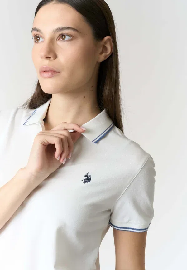 Футболка поло хлопок U.S. Polo Assn., белый — фото 4