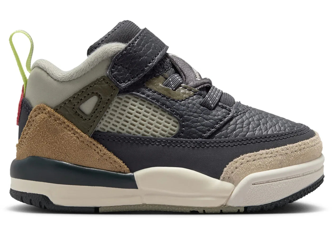 Детские кроссовки Lifestyle Jordan Spizike Low Jordan, Anthracite/Light Wild Mango/Cargo Khaki/Spruce Fog