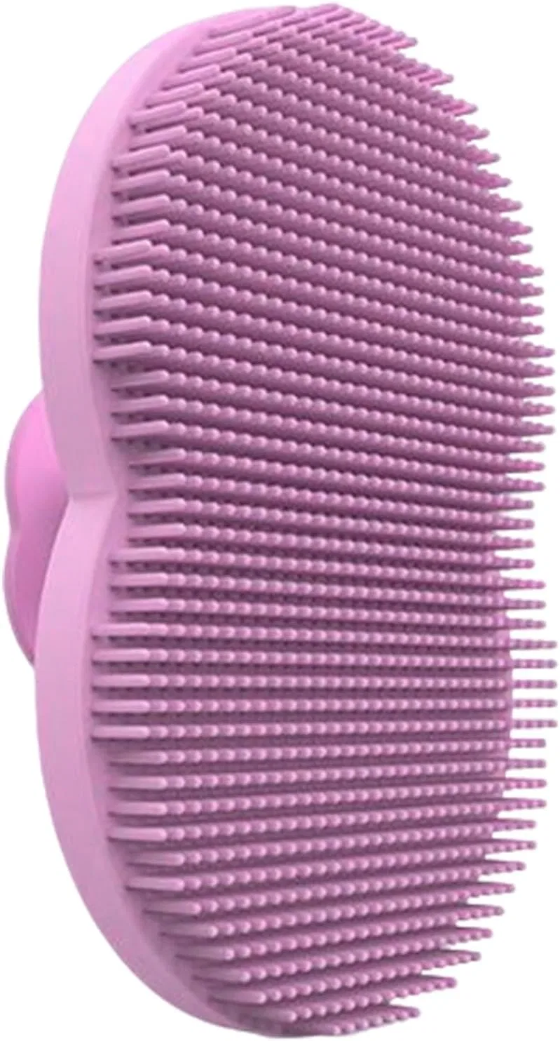 Силиконовая щетка для лица, ручная, Genérico, 1 шт, 7.8x5.3x3.2 см, Pink