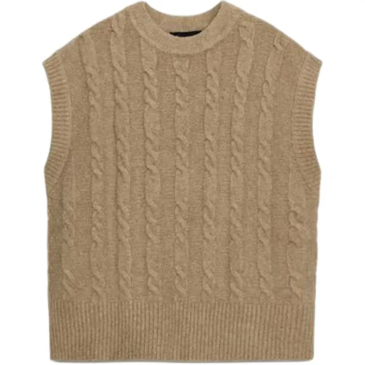 Женский свитер с длинным рукавом Light Camel ZARA, Light Camel