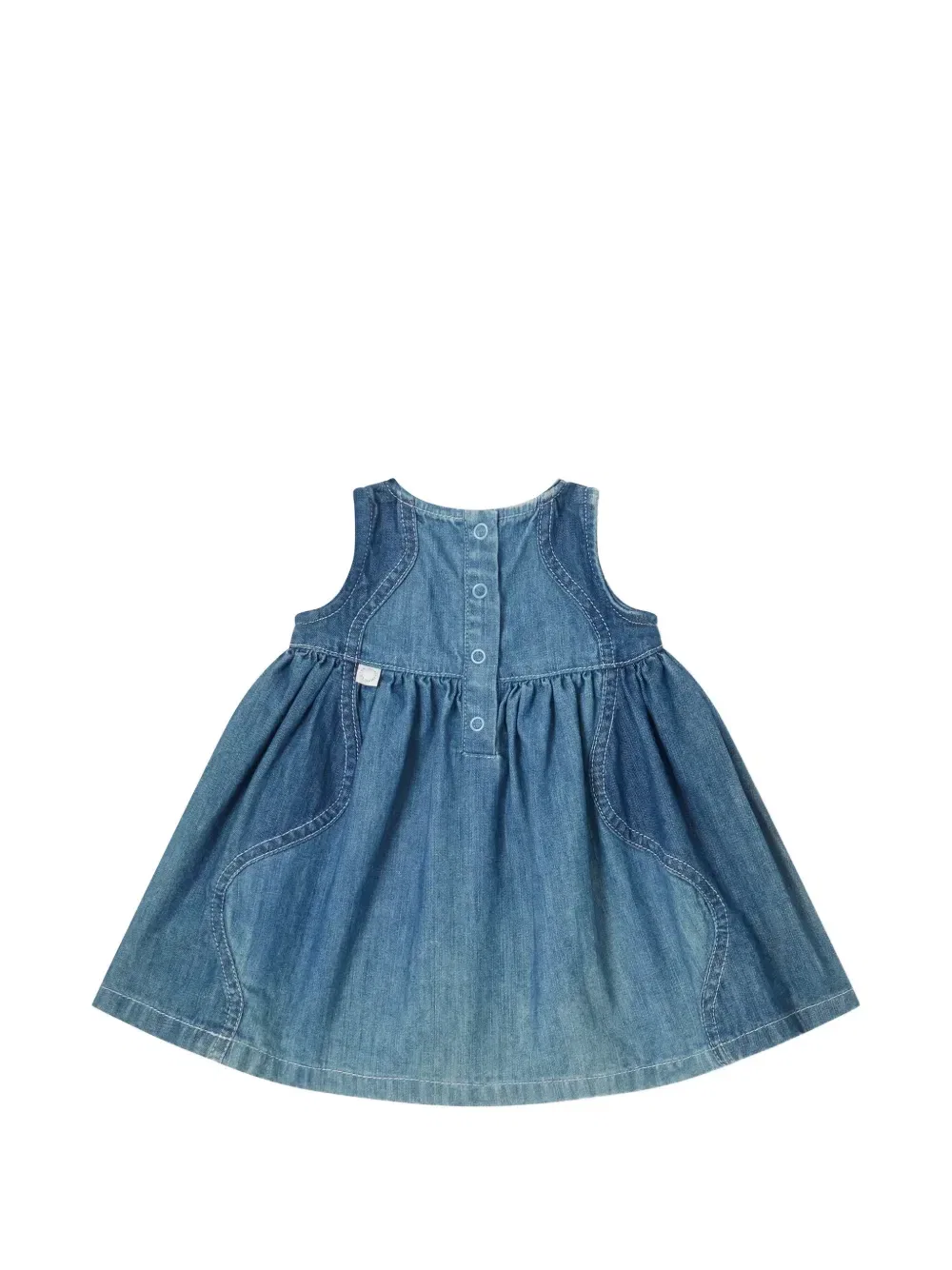 Расклешенное платье из панелей Stella McCartney Kids, синий — фото 2