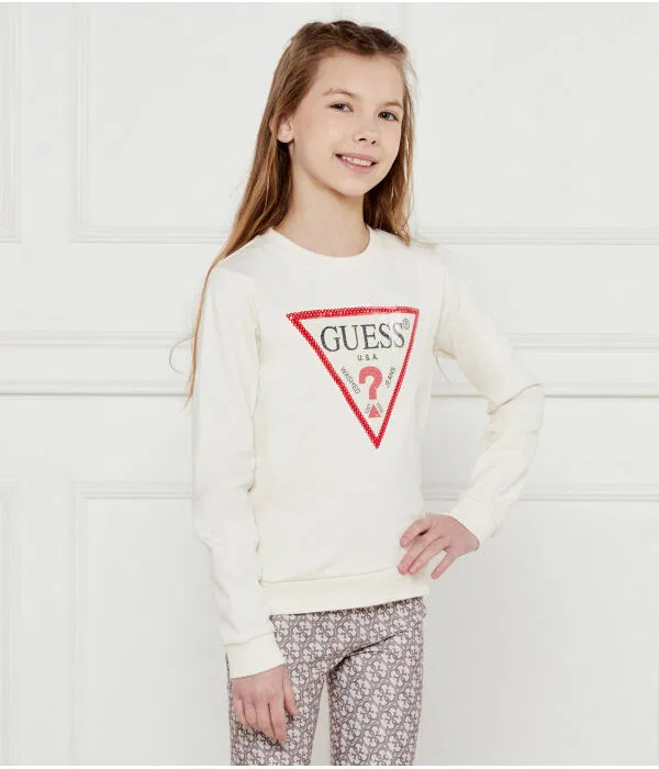 Детская кофта на молнии Guess, Écru