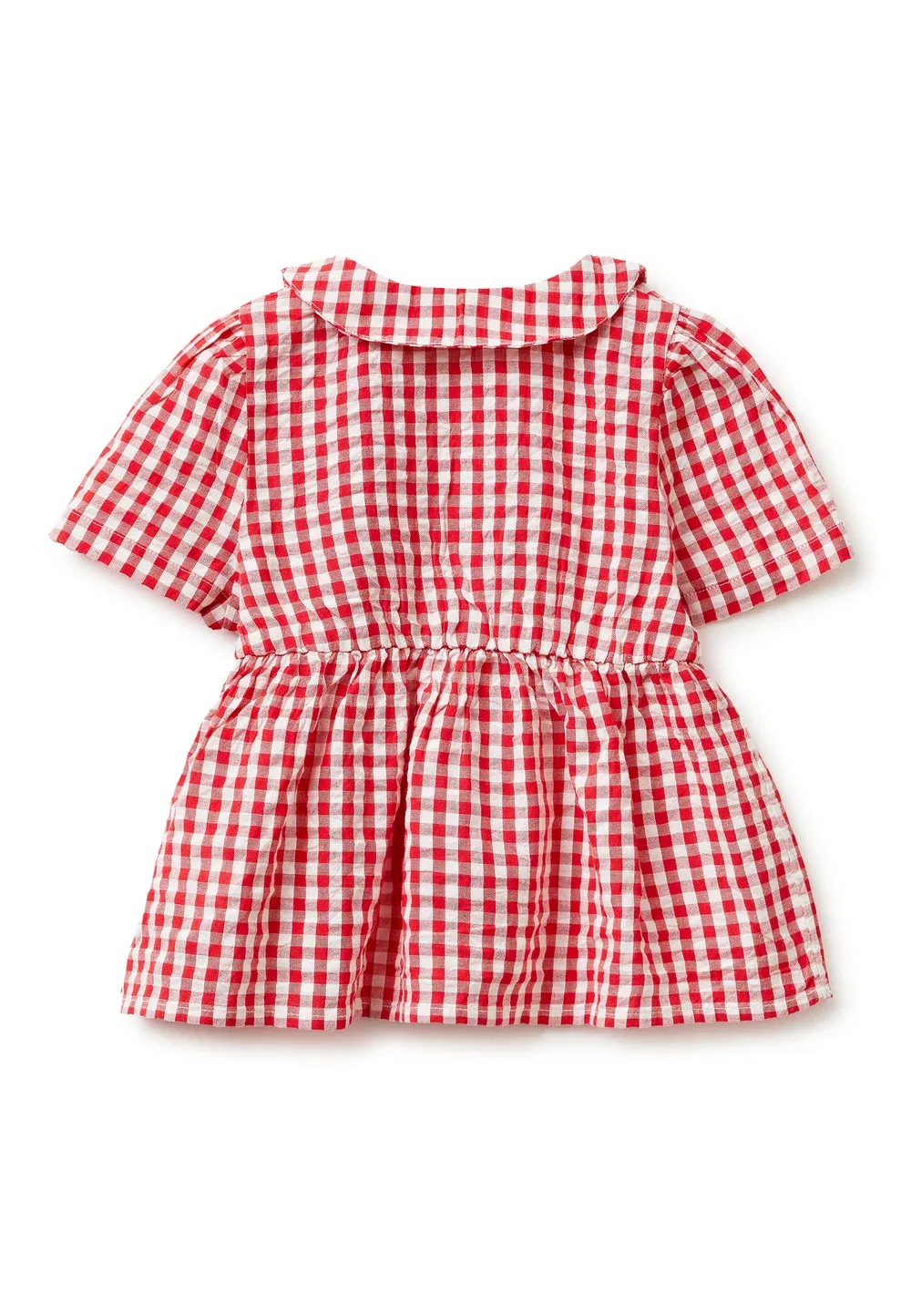 Клетчатая блузка United Colors Of Benetton, Red White — фото 2
