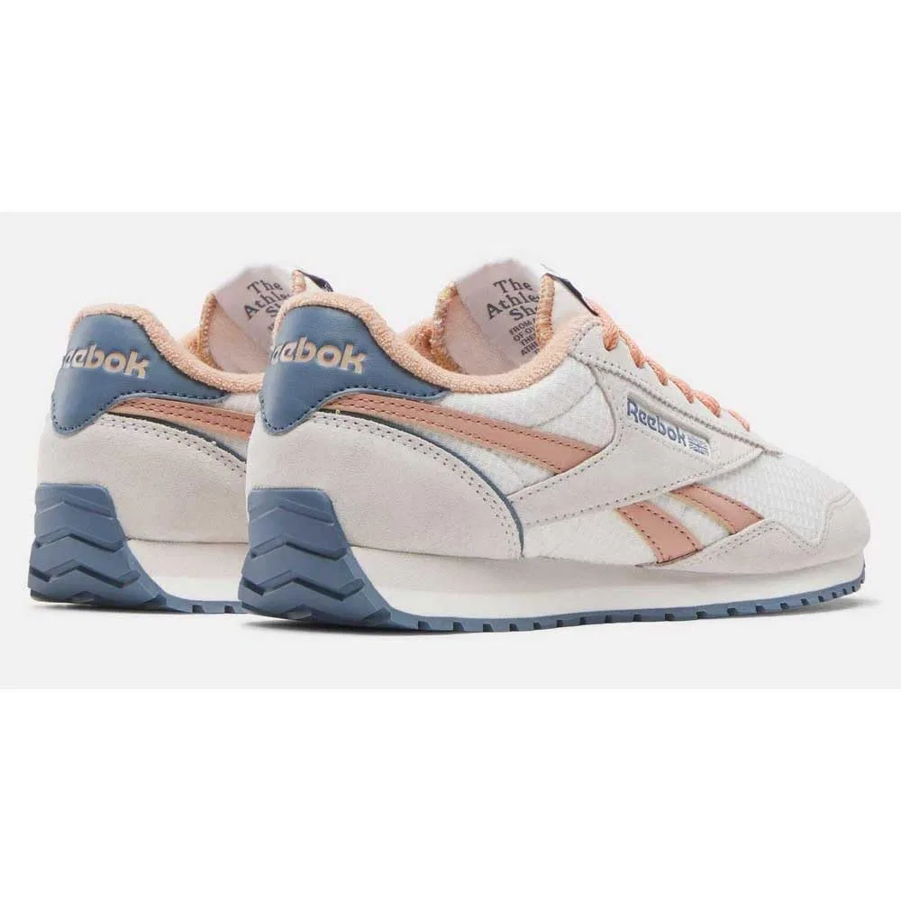 Детские кроссовки для девочек с принтом Reebok Classic AZ, Luxe Grey Pink Clay Shadow — фото 4