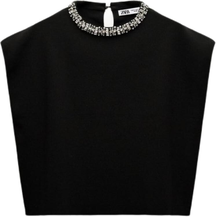 

Футболка женская черная Zara