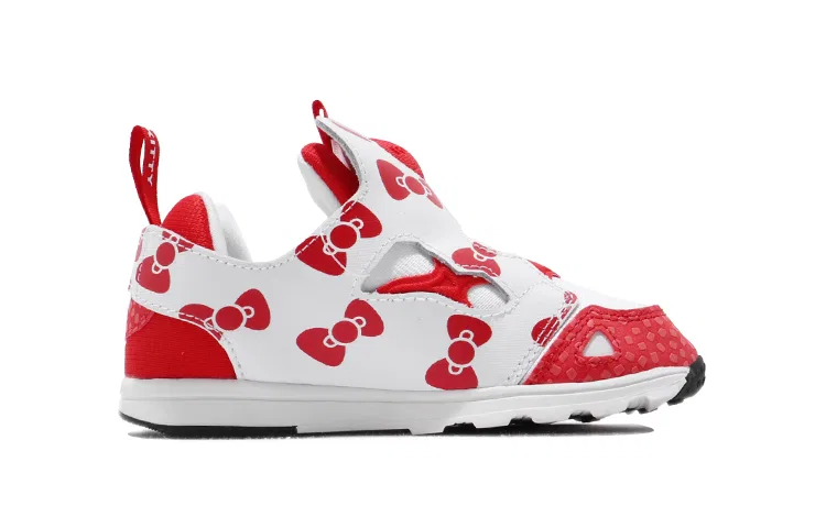 Детские кроссовки для малышей с принтом Hello Kitty Reebok, Black/White — фото 3