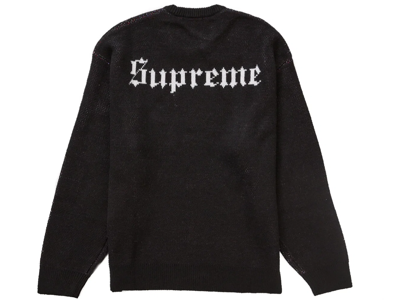 Мужской свитер с принтом Supreme Sweater Supreme, Black — фото 2