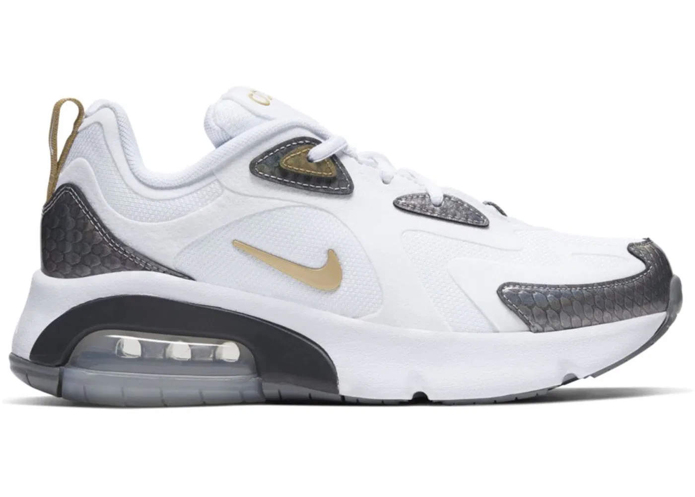 Детские кроссовки Lifestyle Nike Air Max 200, White/Cool Grey/Anthracite/Metallic Gold