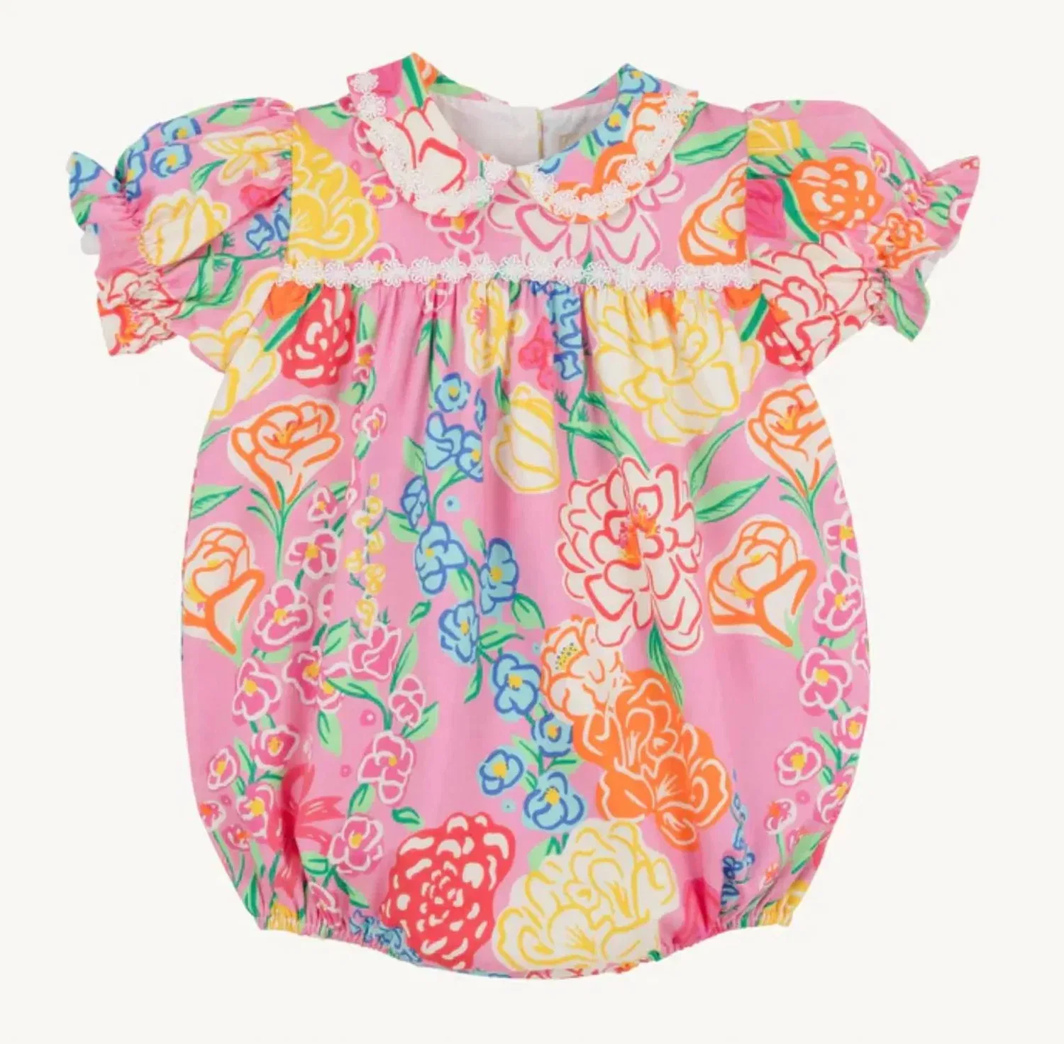 Детский боди-комбинезон для девочек с цветочным принтом Holly Day Bubble Romper The Beaufort Bonnet Company, Sheridan French Floral