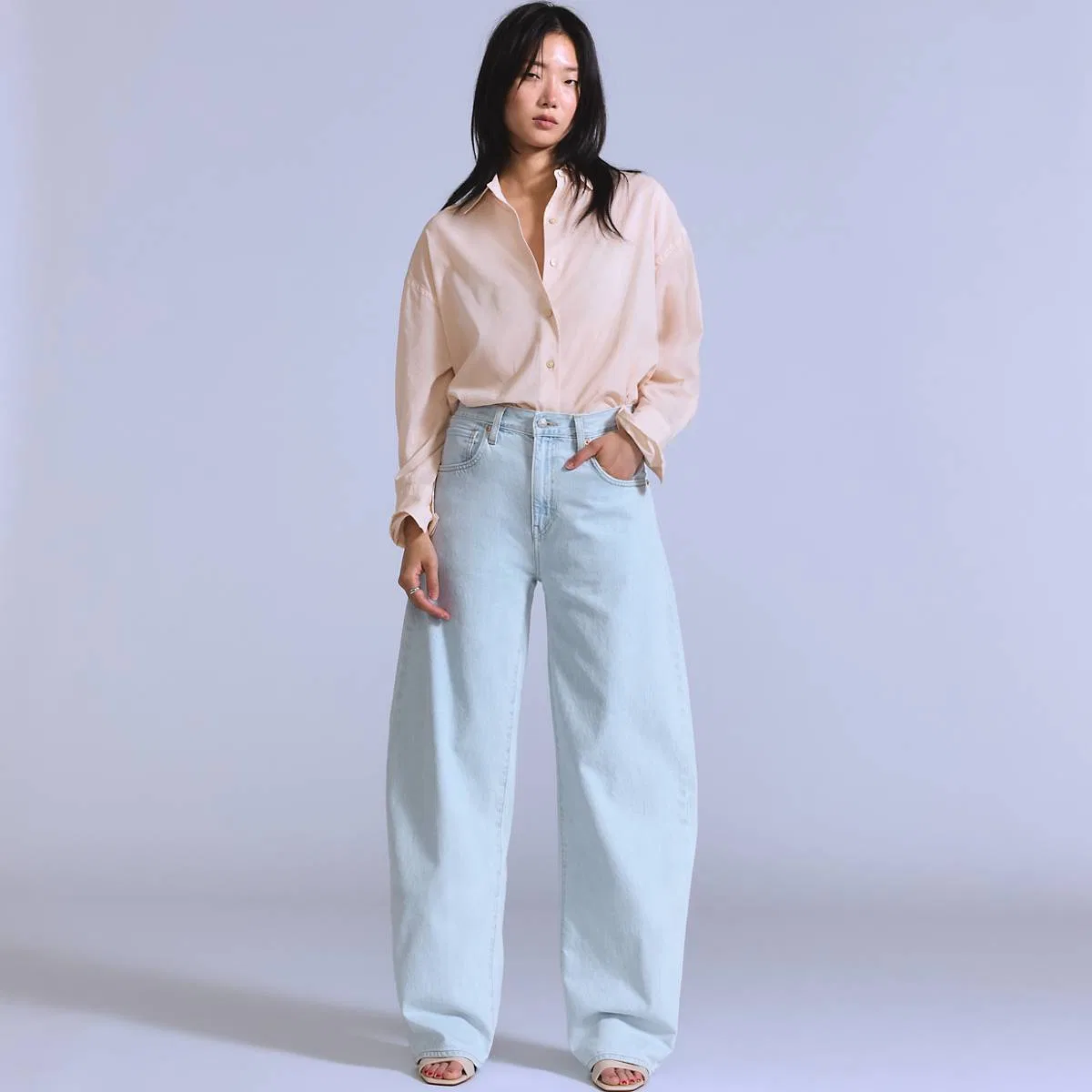 Женские джинсы-кабриолет Levi's, Icy Barrel - Light Wash