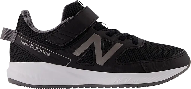 

Кроссовки New Balance 570v3 Bungee Lace Kids 'Black Castlerock', черный
