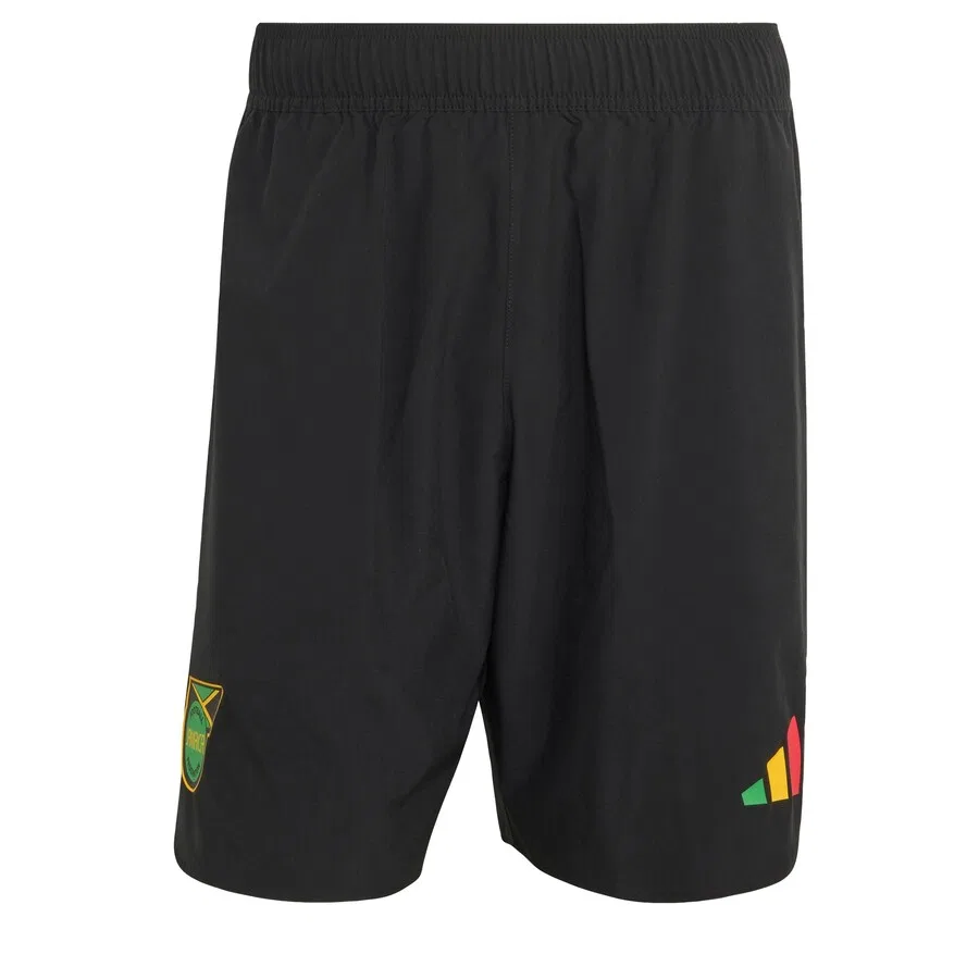 Спортивные шорты ADIDAS PERFORMANCE Regular Workout Pants 'Jamaika x Bob Marley' черного цвета — фото 2
