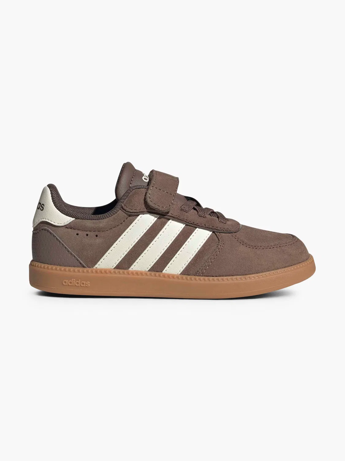 Детские кроссовки на липучках Adidas Breaknet Sleek EL C, коричневый