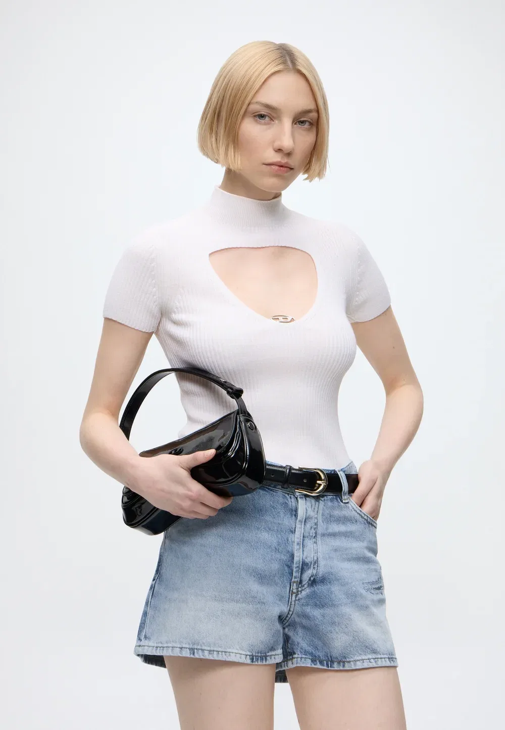 Гелиос - джинсовые шорты Diesel, Blue — фото 4