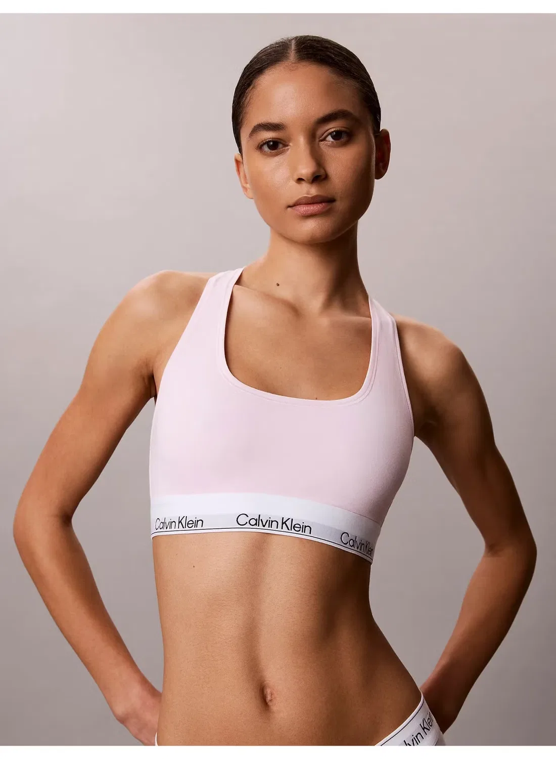 Бюстгальтер без косточек комплект 2 шт Cotton Modal Calvin Klein, белый/розовый — фото 2