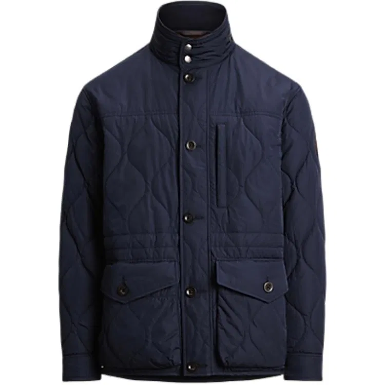 Мужская куртка-пуховик с воротником-стойкой Marine Blue Polo Ralph Lauren
