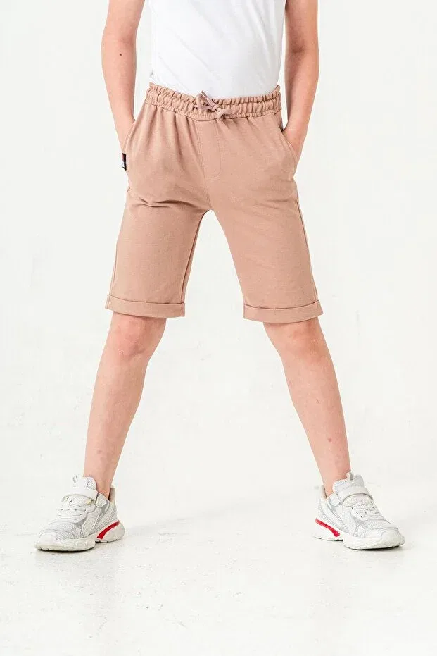 Детские шорты для мальчиков хлопковые Mışıl Kids, Beige