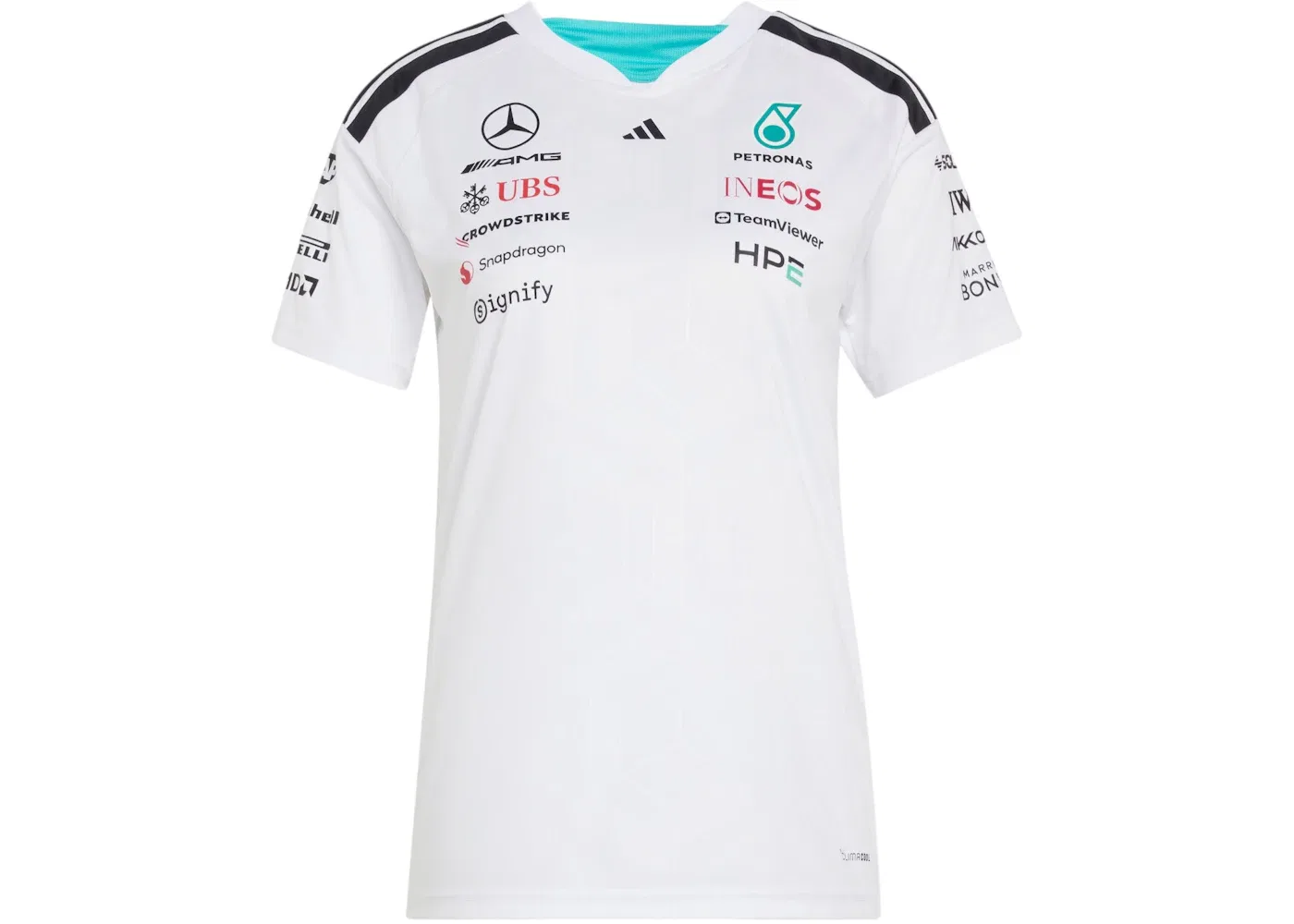 Женская джерси Mercedes AMG Petronas Formula 1 Team Driver Jersey Adidas, White