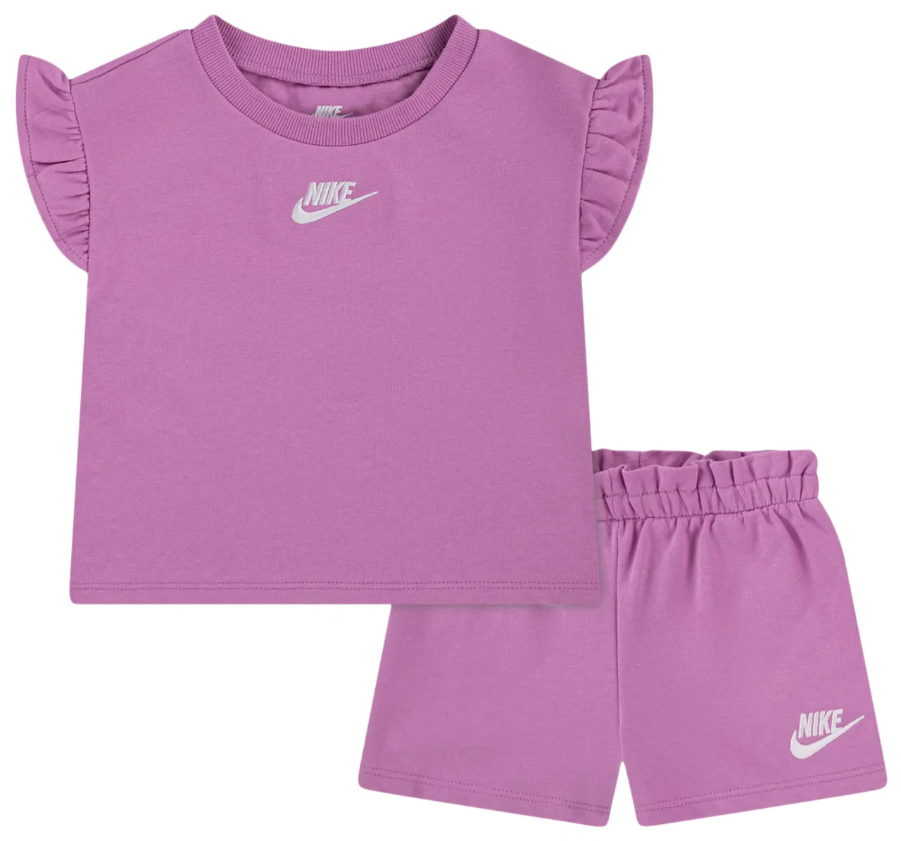 Комплект для малышек French Terry Nike, фиолетовый/белый