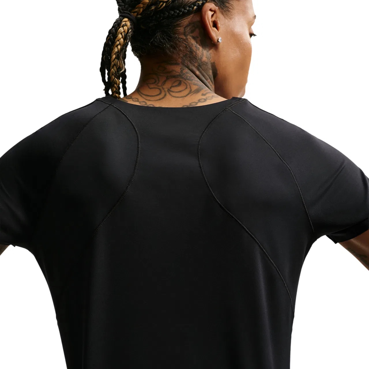Женская футболка с влагоотводящей технологией Dri-FIT Universal SS Top Nike, Black/Dk Smoke Grey — фото 2