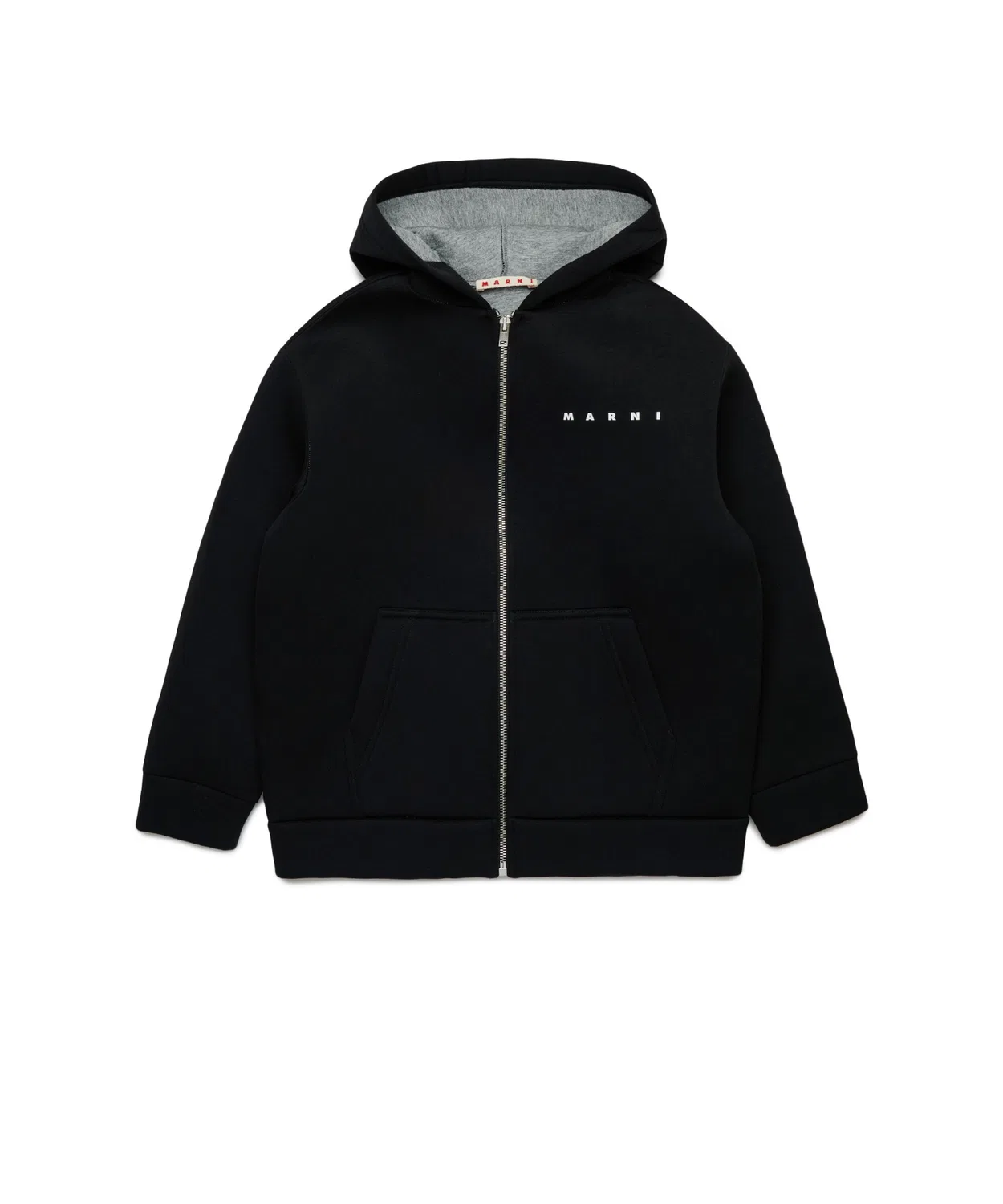 Детская куртка MARNI KID с капюшоном, чёрная