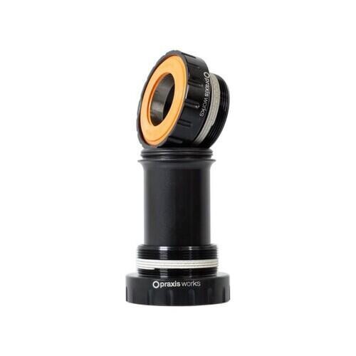 

Практика каретки BSA Shimano 68mm Road 73mm MTB PRAXIS, черный / черный / черный