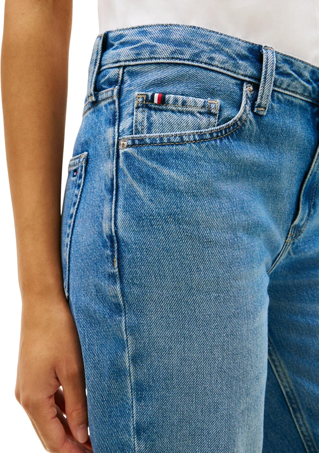 Женские джинсы прямого кроя DNM Finn Classic Straight Tommy Hilfiger, Denim (Finn) — фото 4
