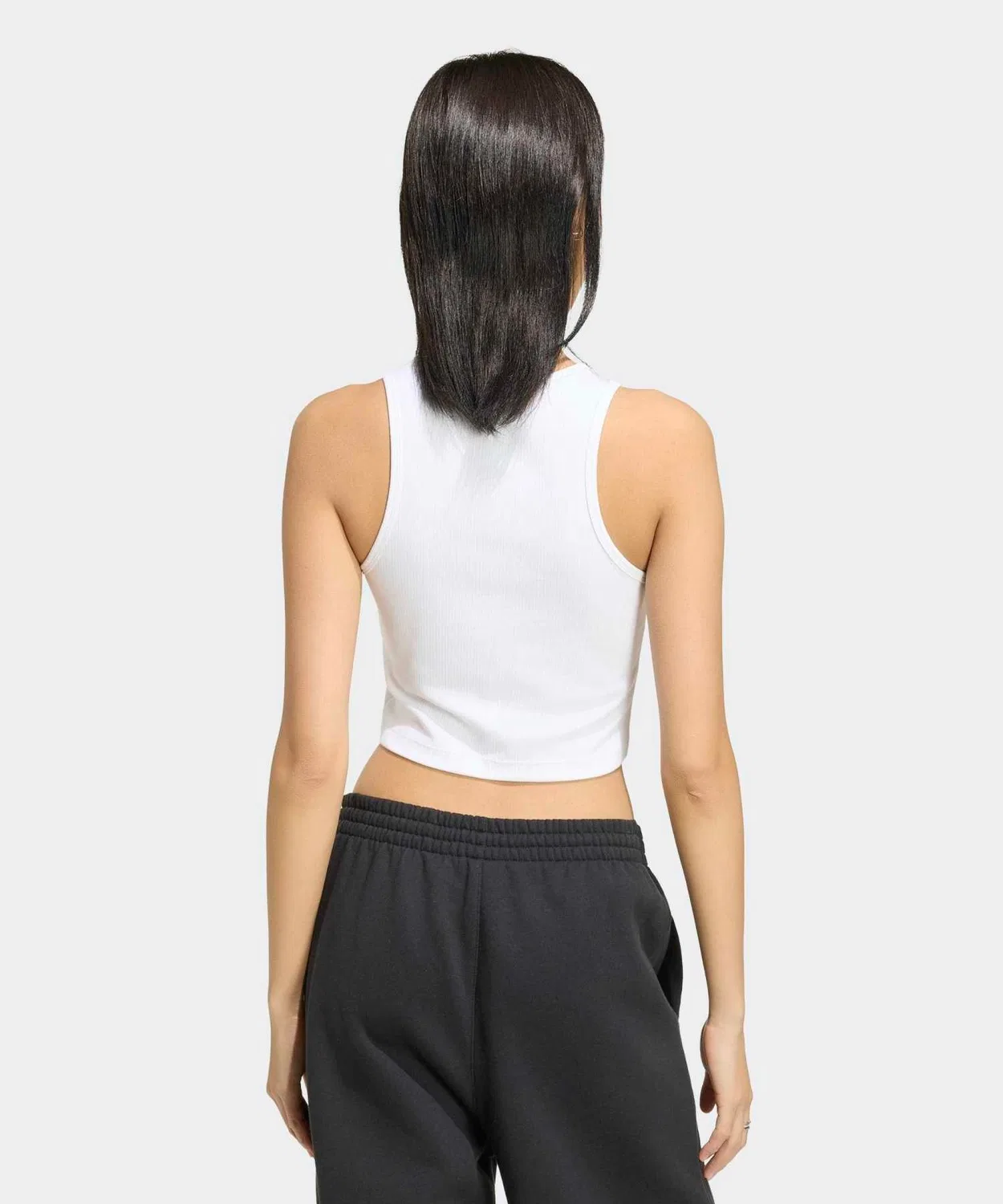 Женский топ без рукавов Essential Rib Tank Adidas Originals, Белый — фото 2