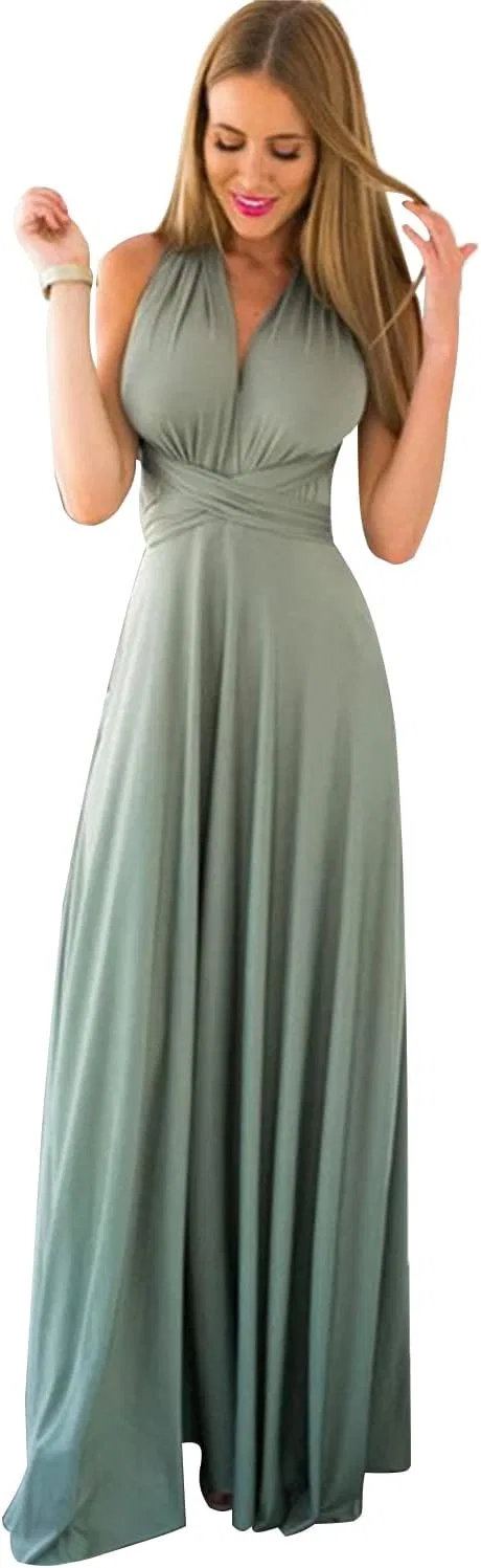 Женское пляжное платье макси с воланами, Light Green