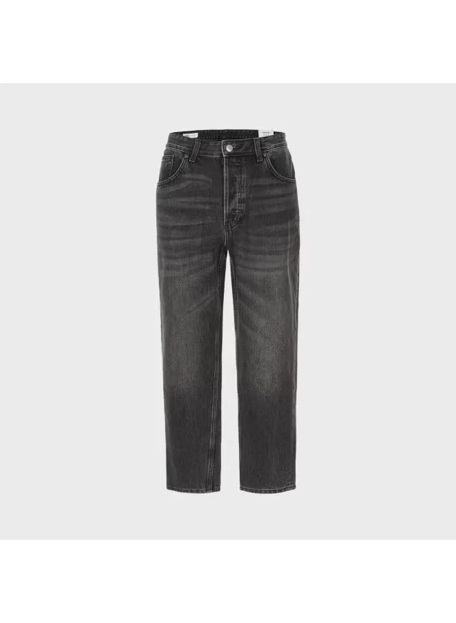 Джинсы классические универсальные Zara, серо-черный — фото 2