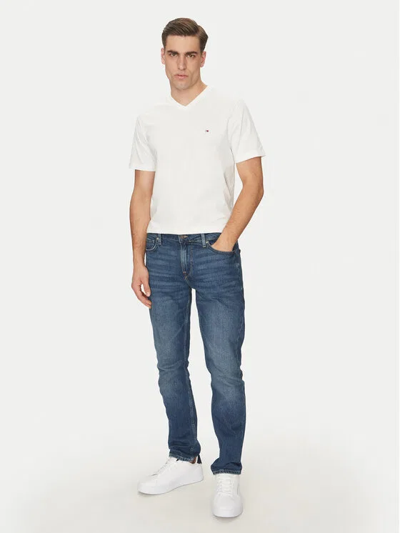 Футболка regular fit Essential V-Neck Tee Tommy Hilfiger, белый — фото 2