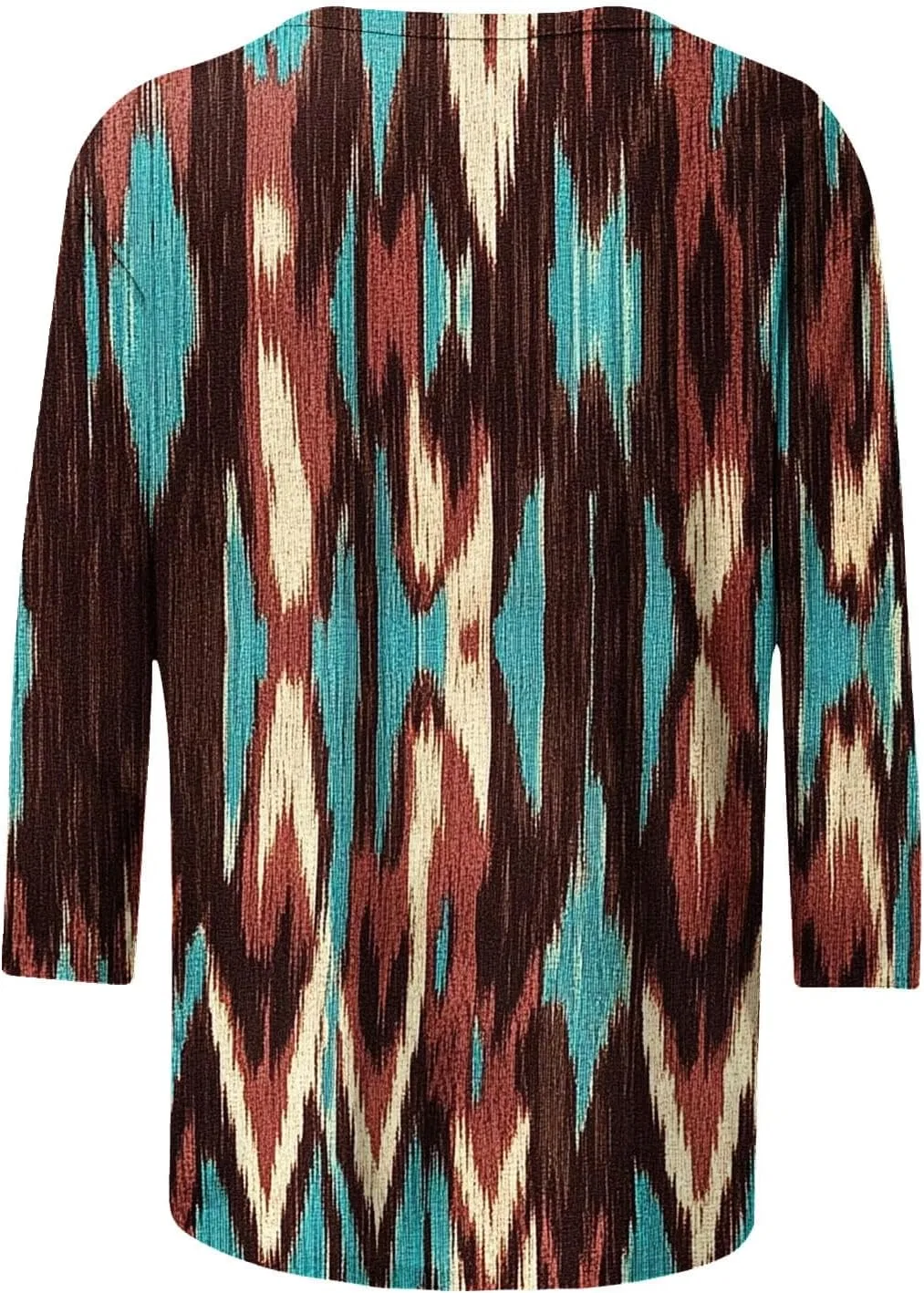 Женская туника с длинным рукавом 3/4, Western Aztec, мультиколор — фото 4