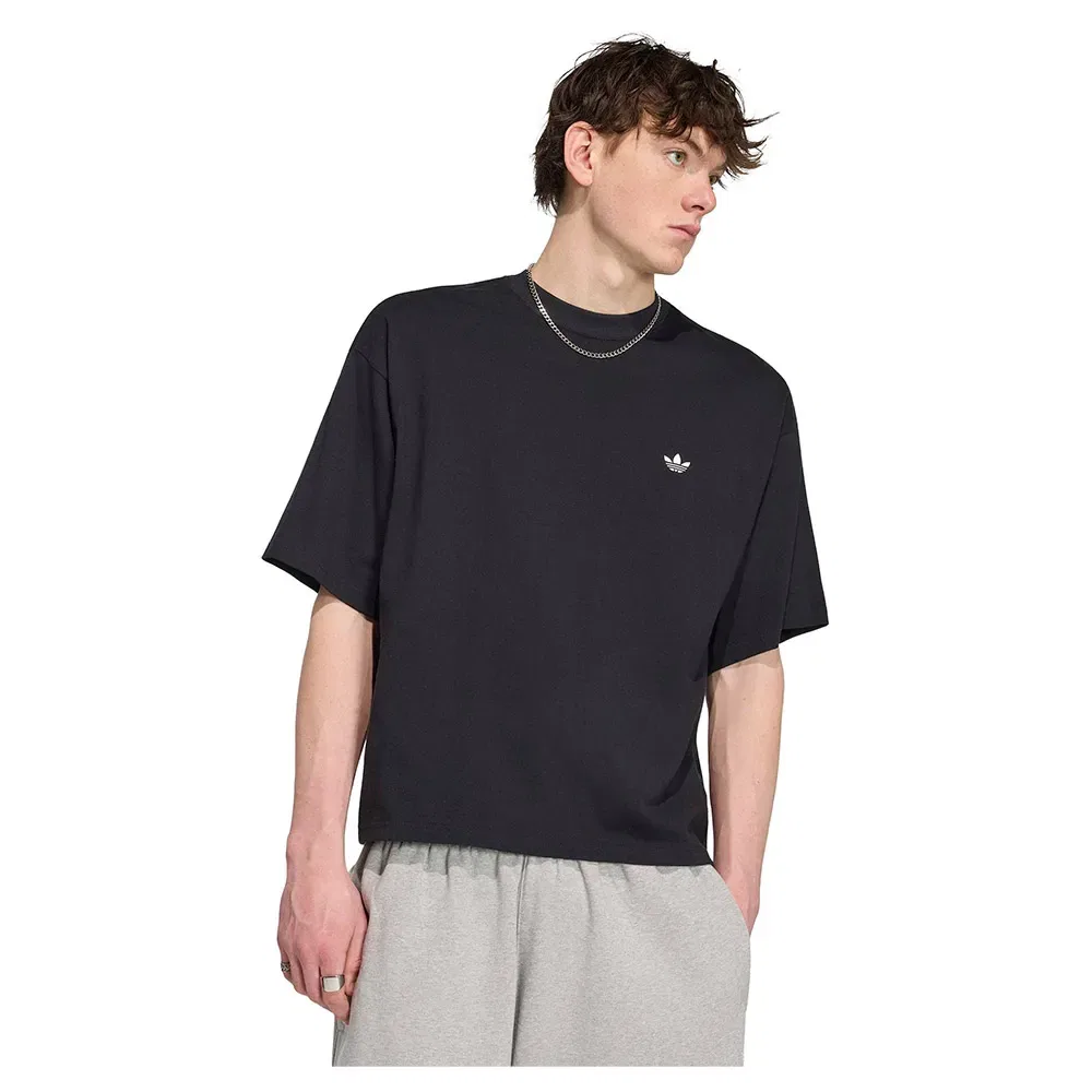 Футболка оверсайз Trefoil Essentials Adidas Originals, черный