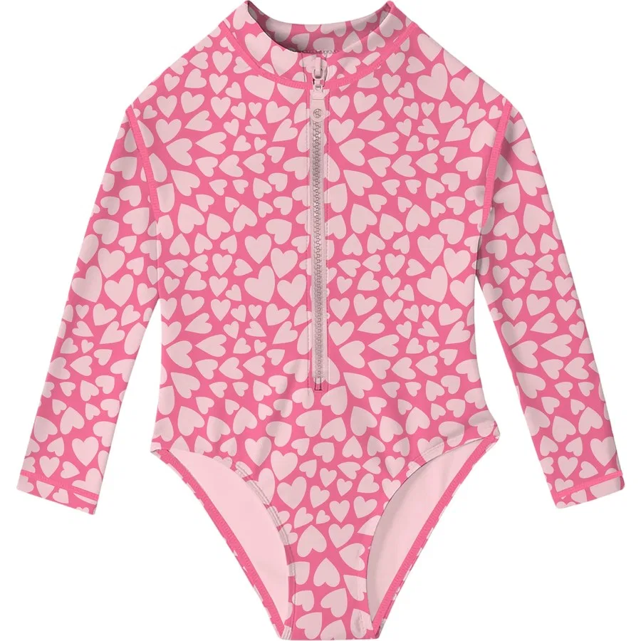 Детский купальник с длинным рукавом Cherish Long Sleeve Slipstop, Красный