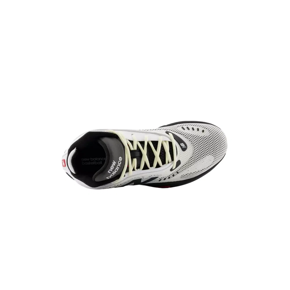 Детские баскетбольные кроссовки высокие с TPU NB P400 New Balance, White/Black — фото 4