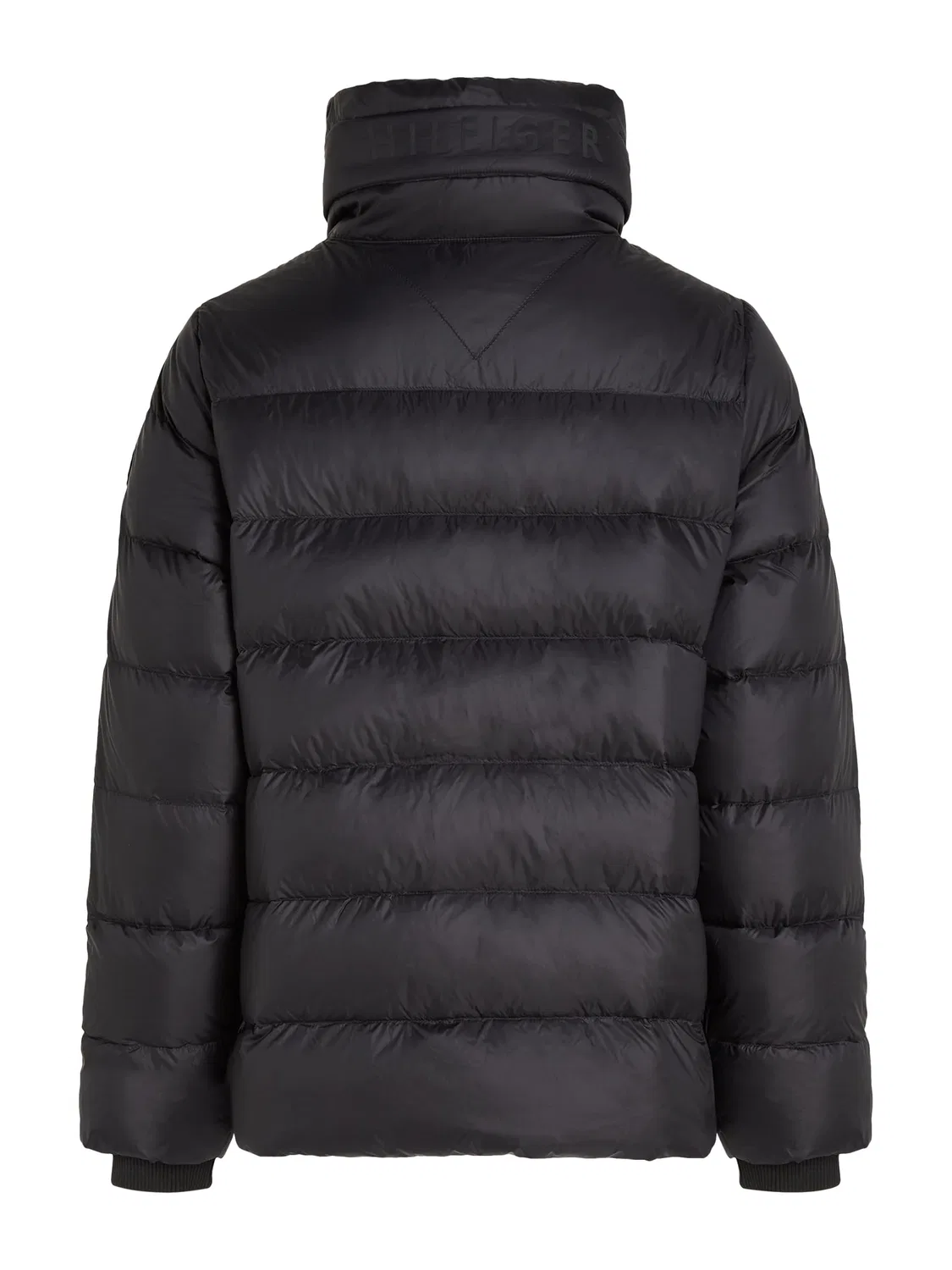 Женская куртка с воротником-стойкой Tommy Hilfiger Donna Piumino Down Funnel Jacket Corto, Black (Black) — фото 2