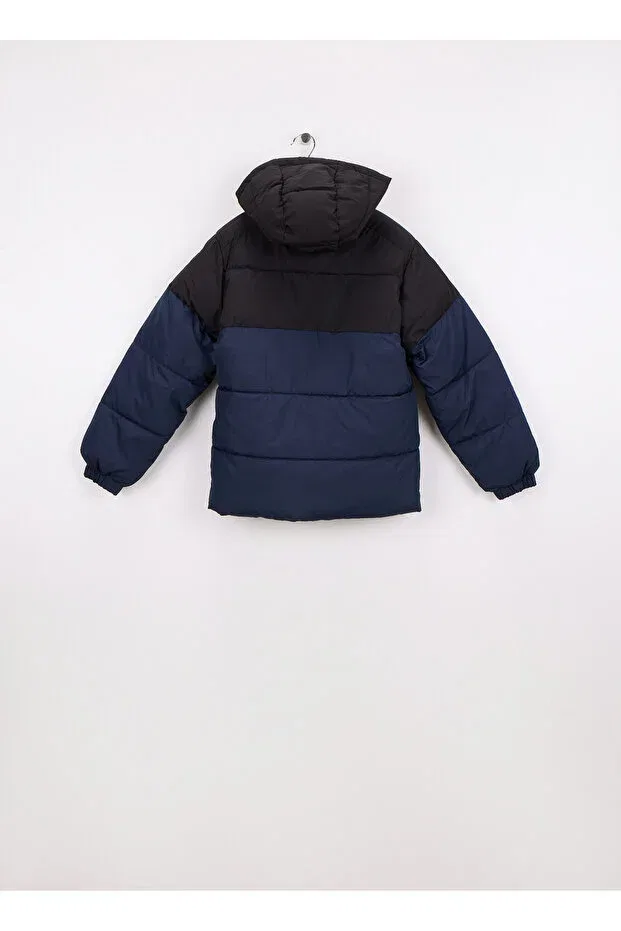 Детская пуховая куртка для мальчиков с принтом Jack & Jones, Navy Blue — фото 2