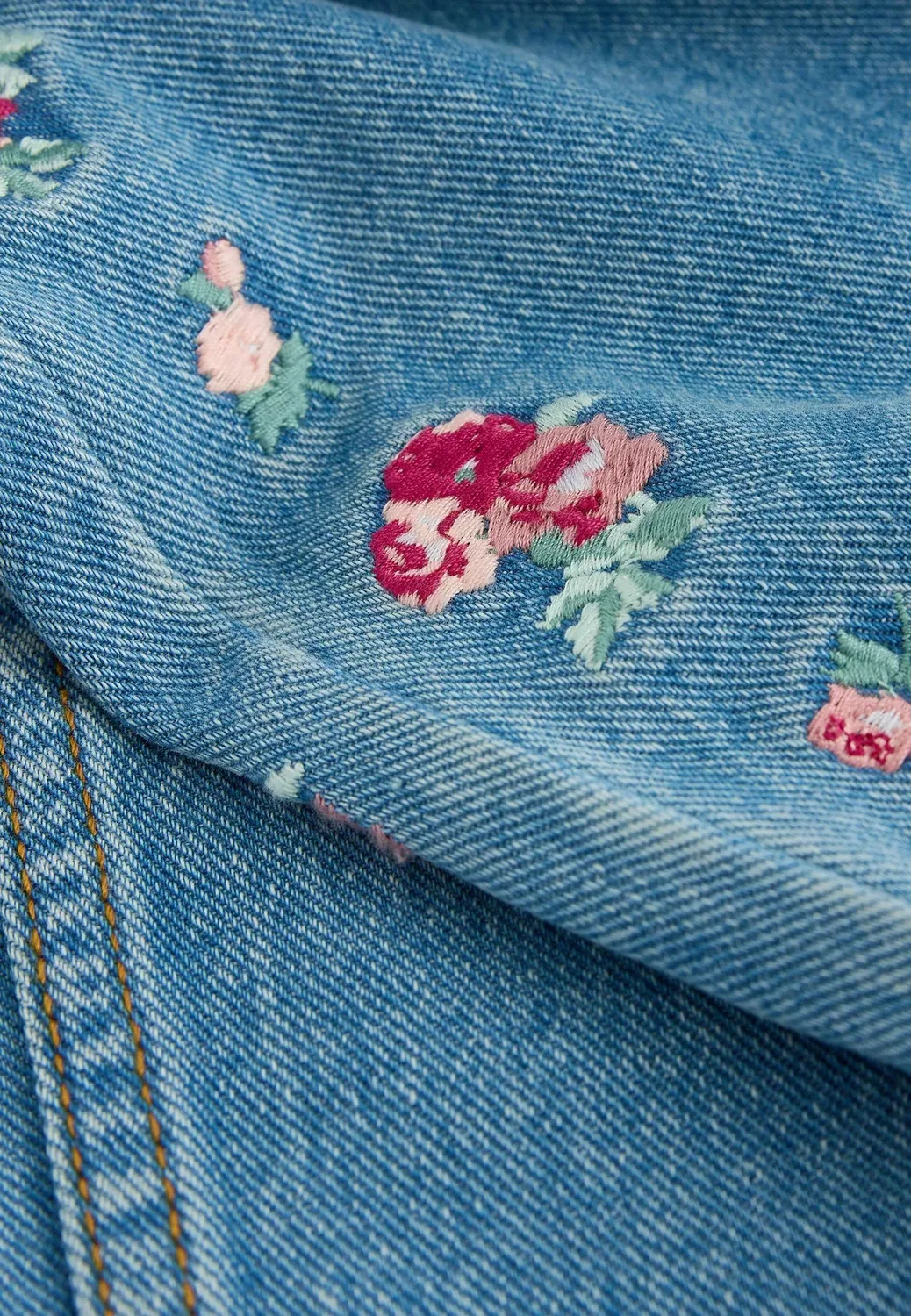 Джинсы с вышивкой - джинсы свободного кроя Laura Ashley, Blue Denim — фото 3