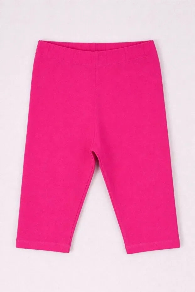 Детские леггинсы для девочек хлопковые Basics Cloise, Fuchsia — фото 2