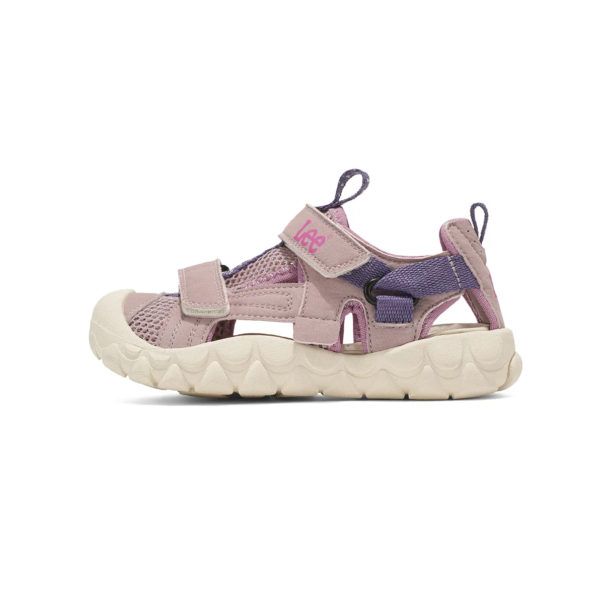 Детские сандалии с низким верхом, нескользящие, с амортизацией Lee, Pink Purple