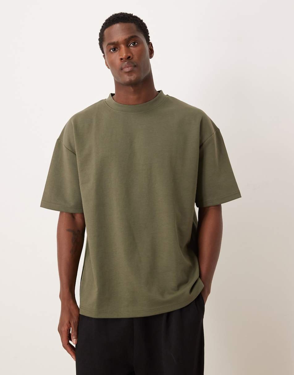 

Футболка Asos Design Heavyweight Oversized, хаки