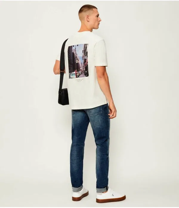Мужская футболка хлопковая Tommy Hilfiger, Écru — фото 2