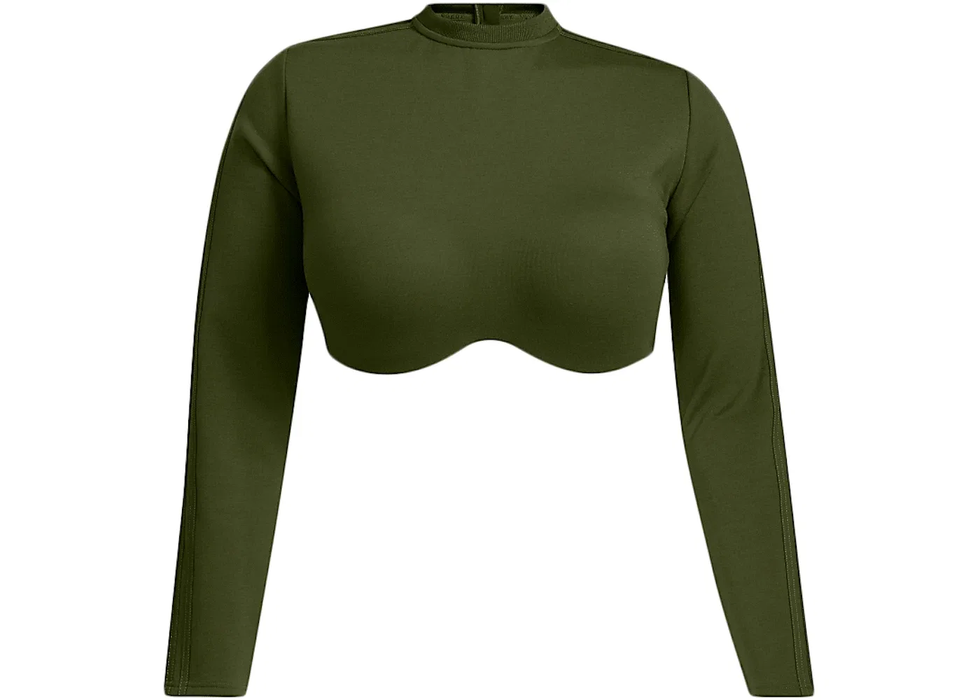 Женский топ с длинным рукавом Adidas Ivy Park Halls of Ivy Long Sleeve Crop Top (Plus Size), Wild Pine